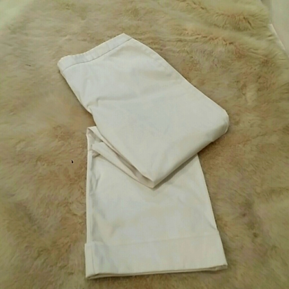 Laundry shelli segal white summer cropped  pants